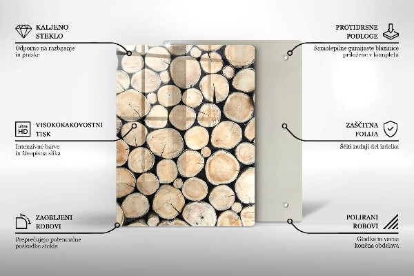 Tábua de cortar Tocos de árvores de madeira