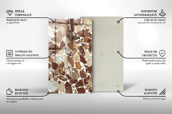 Tábua corte Pontos decorativos de pedra