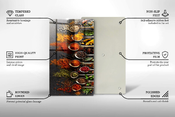 Tábua cozinha colheres de especiarias