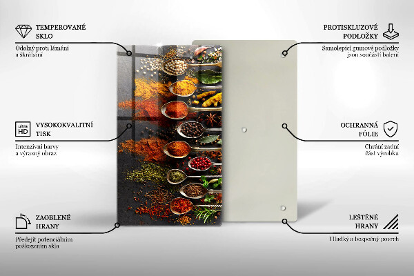 Tábua cozinha colheres de especiarias