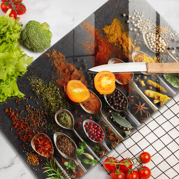 Tábua cozinha colheres de especiarias