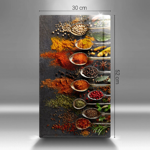 Tábua cozinha colheres de especiarias