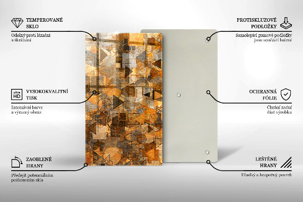 Tábua corte Padrão de formas geométricas