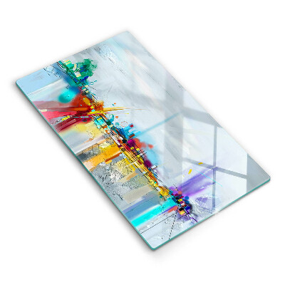 Tábua para corte Abstração pintada