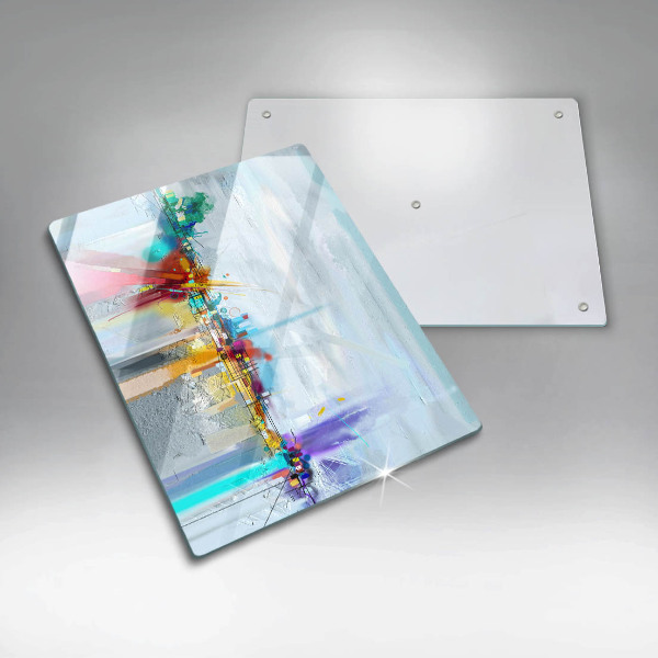 Tábua para corte Abstração pintada