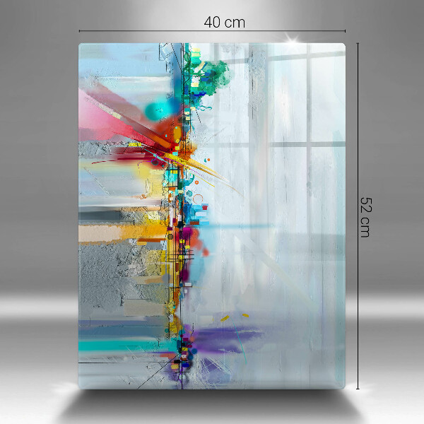 Tábua para corte Abstração pintada