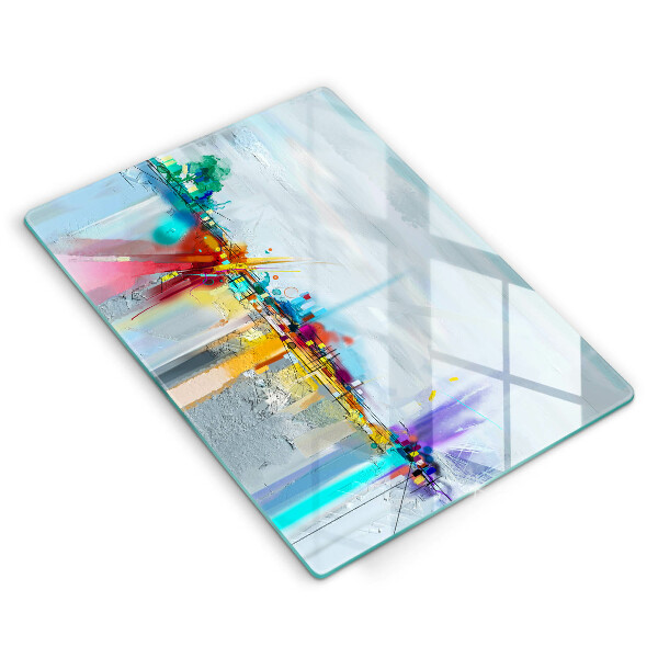 Tábua para corte Abstração pintada