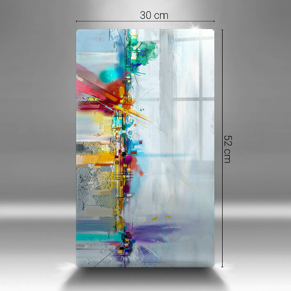 Tábua para corte Abstração pintada