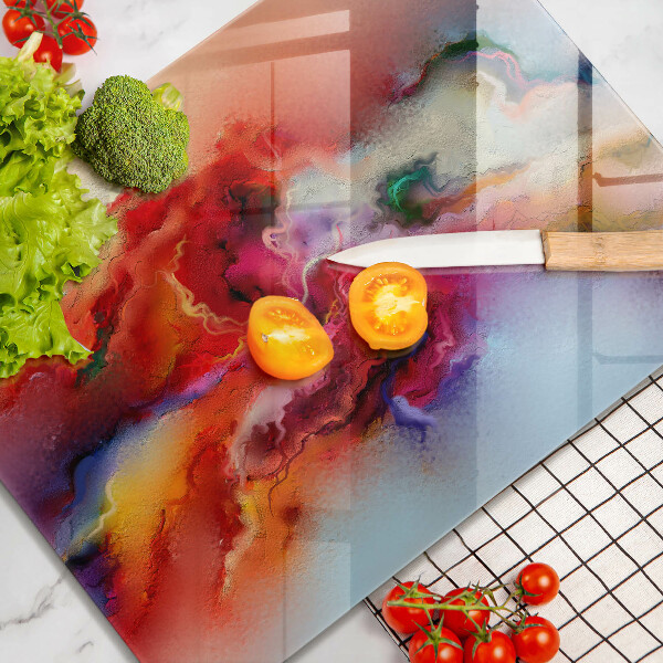 Tábua de vidro Abstração esfumaçada