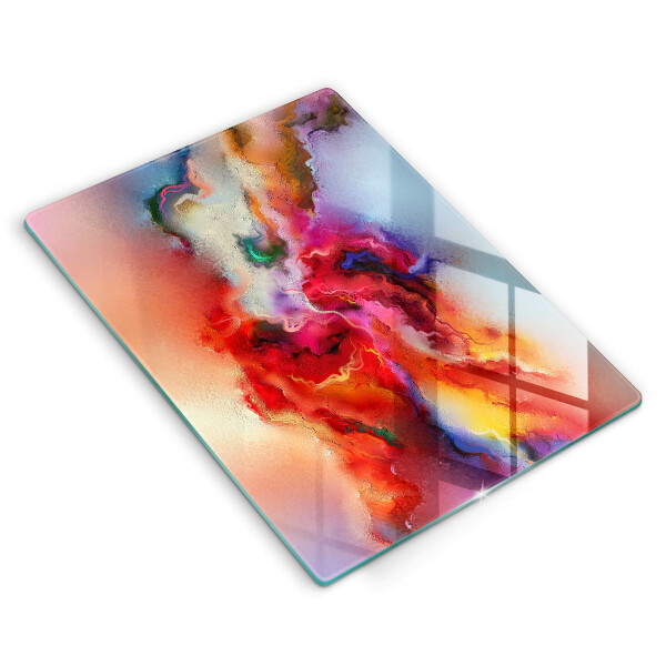 Tábua de vidro Abstração esfumaçada