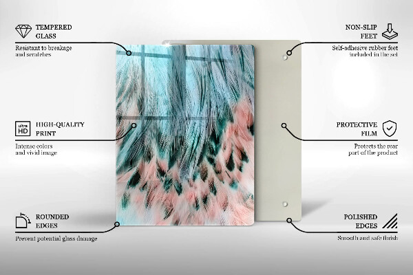 Tábua de vidro Abstração esfumaçada