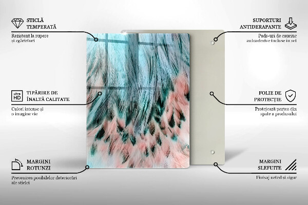 Tábua de vidro Abstração esfumaçada