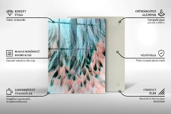 Tábua de vidro Abstração esfumaçada