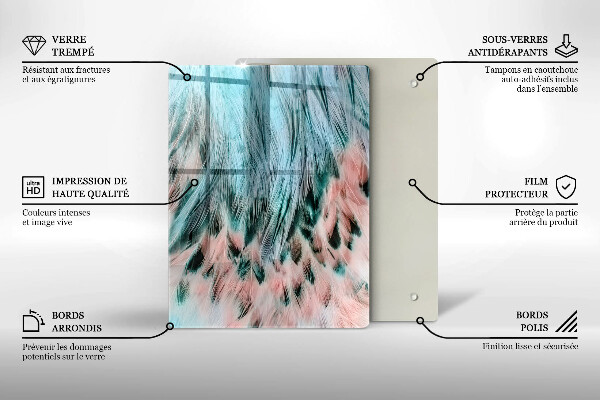 Tábua de vidro Abstração esfumaçada