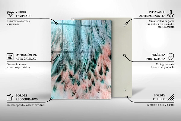 Tábua de vidro Abstração esfumaçada