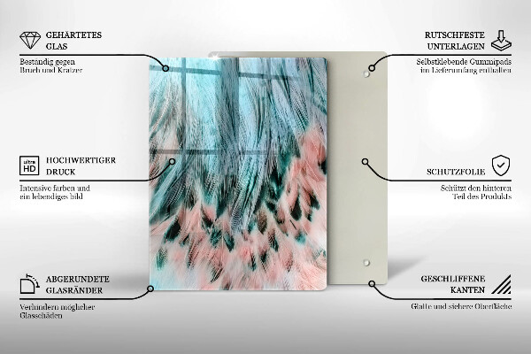 Tábua de vidro Abstração esfumaçada
