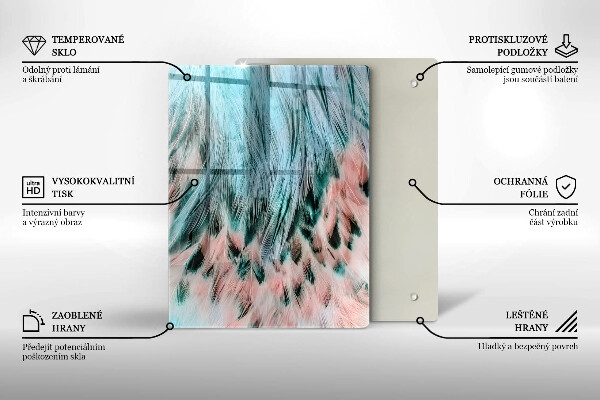 Tábua de vidro Abstração esfumaçada
