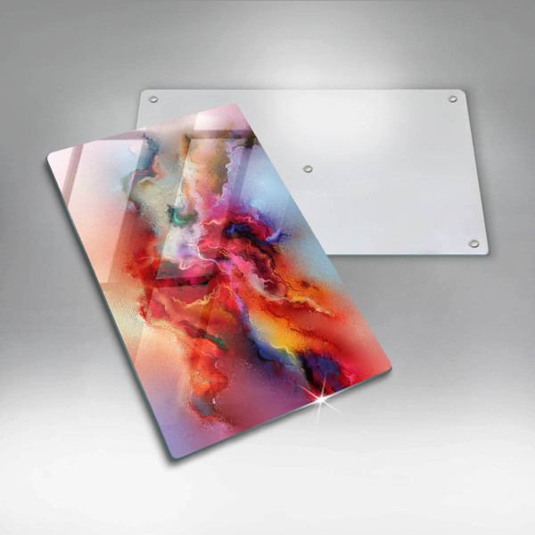 Tábua de vidro Abstração esfumaçada