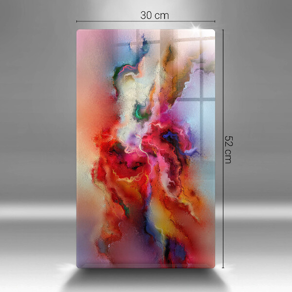 Tábua de vidro Abstração esfumaçada