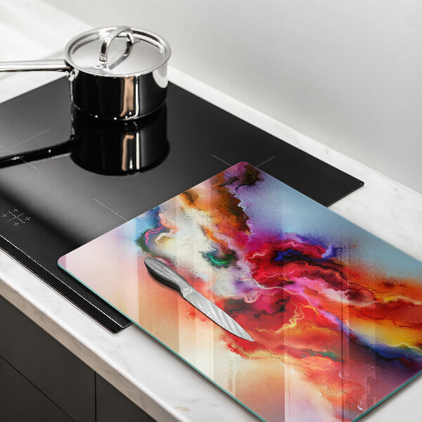 Tábua de vidro Abstração esfumaçada