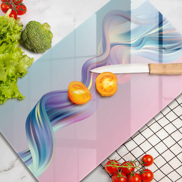Tábua para corte abstração pastel