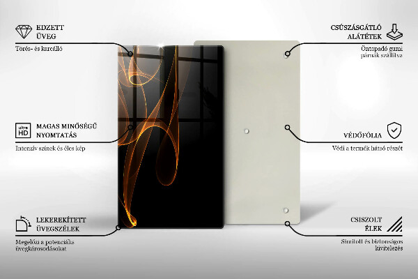 Tábua cozinha Linhas abstratas