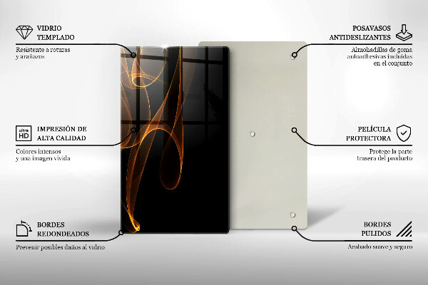 Tábua cozinha Linhas abstratas