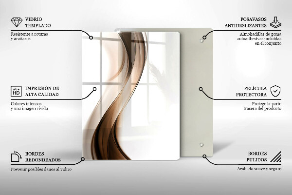 Tábua cozinha Linhas abstratas