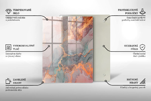 Tábua de vidro Pedra decorativa