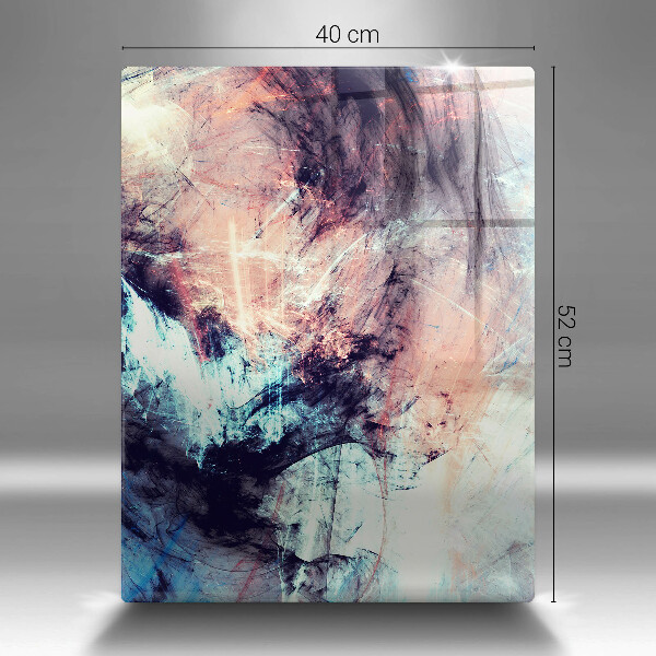 Tábua de cortar com pintura abstrata