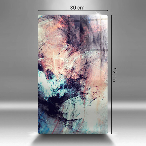 Tábua de cortar com pintura abstrata
