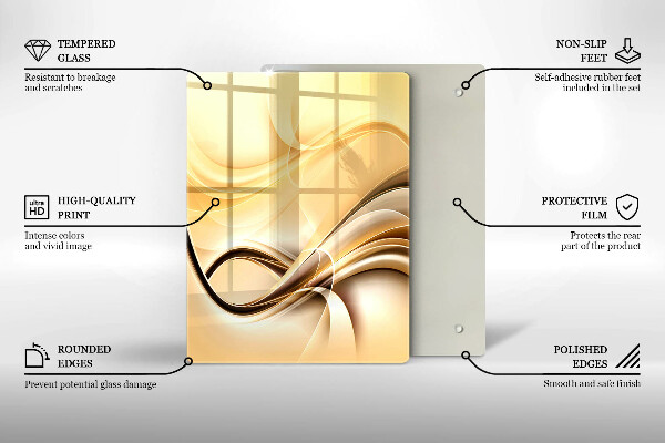 Tábua de cortar alimentos Beijo abstrato