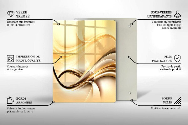 Tábua de cortar alimentos Beijo abstrato