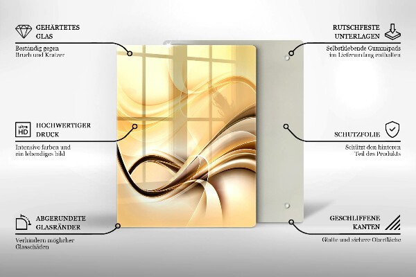 Tábua de cortar alimentos Beijo abstrato