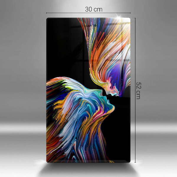 Tábua de cortar alimentos Beijo abstrato