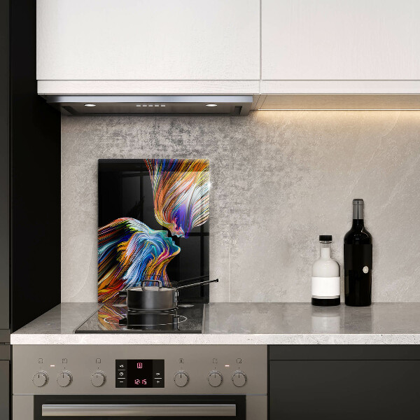 Tábua de cortar alimentos Beijo abstrato