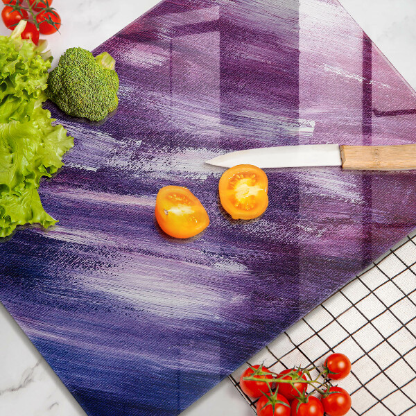 Tábua para cozinha com estampa de abstração de tinta