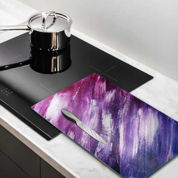 Tábua para cozinha com estampa de abstração de tinta