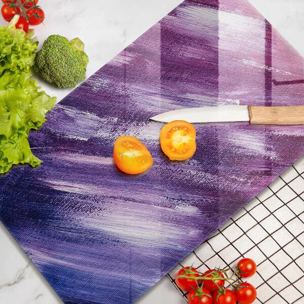Tábua para cozinha com estampa de abstração de tinta