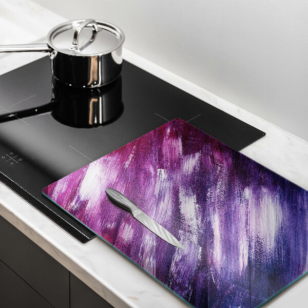 Tábua para cozinha com estampa de abstração de tinta