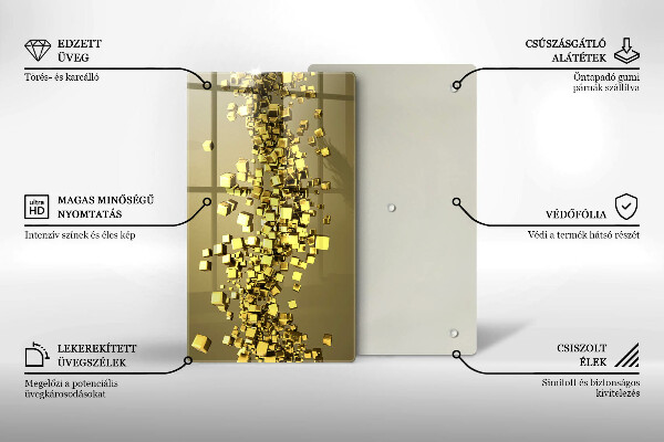 Tábua de cortar Geometria 3D abstrata