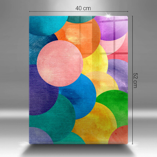 Tábua de corte Círculos coloridos