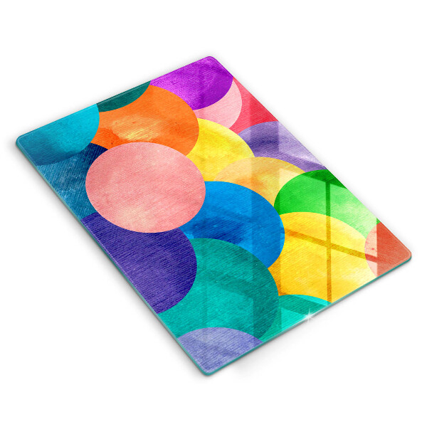 Tábua de corte Círculos coloridos