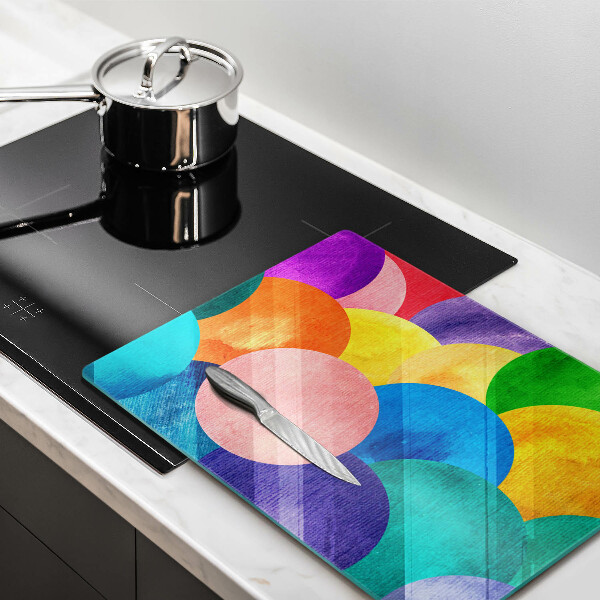 Tábua de corte Círculos coloridos