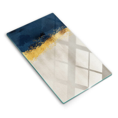 Tábua de corte com estampa abstrata Ouro