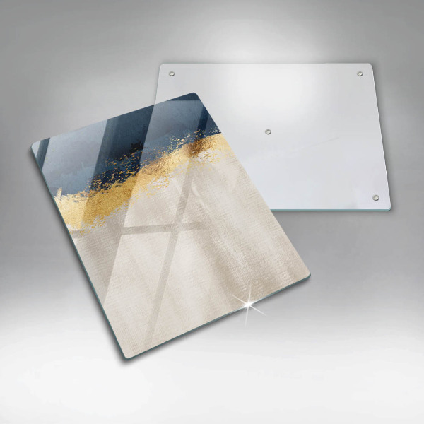 Tábua de corte com estampa abstrata Ouro