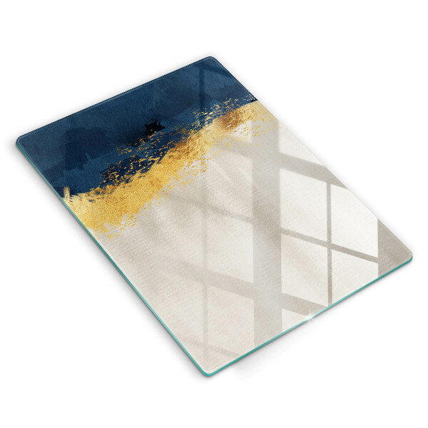 Tábua de corte com estampa abstrata Ouro