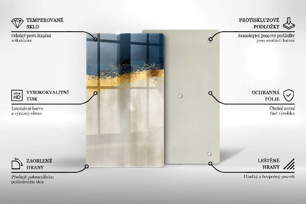 Tábua de corte Ouro abstrato