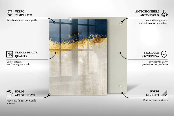 Tábua de corte Ouro abstrato