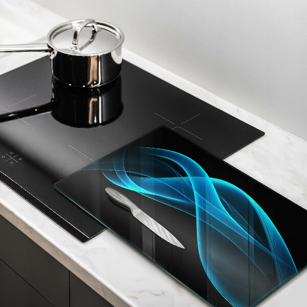 Tábua para cozinha Abstração azul